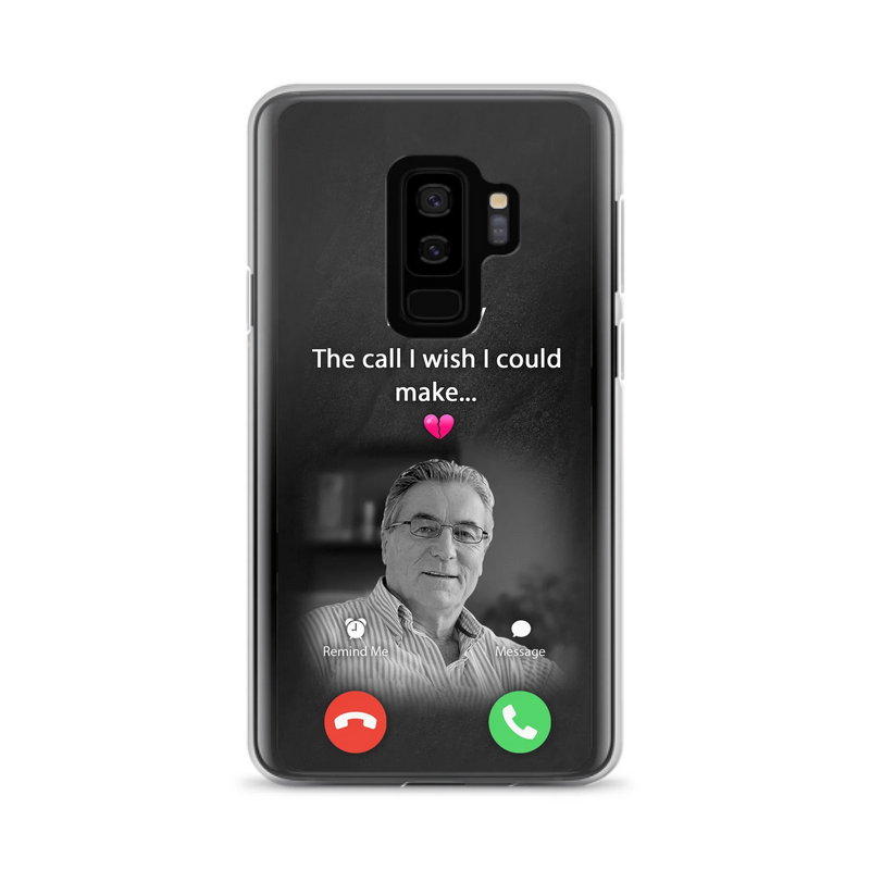 Custom Personalized Memorial Mom Phone Case - Upload Photo - Memorial Gift Idea For Mom/ Dad - The Call I Wish I Could Make - Case For iPhone And Samsung