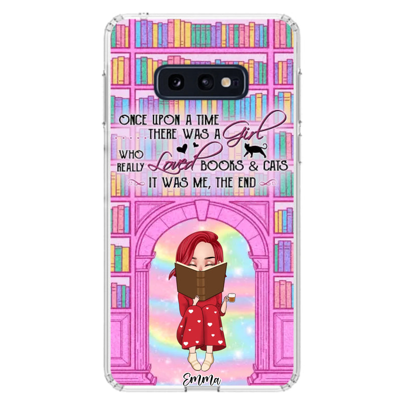 Custom Personalized Reading Girl Phone Case - Gift Idea For Books Lovers - It Was Me The End - Case For iPhone/Samsung