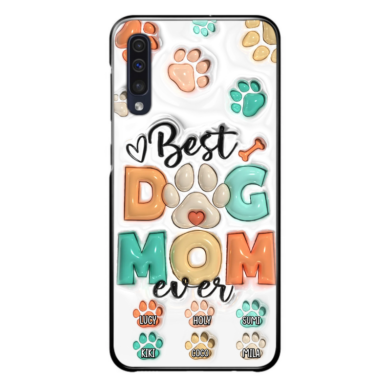 Personalized Dog Mom/Dad Phone Case - Gift Idea For Dog Owners/Lovers - Upto 6 Paws - Best Dog Mom Ever - Case For iPhone/Samsung
