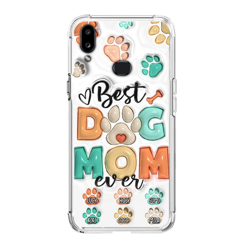 Personalized Dog Mom/Dad Phone Case - Gift Idea For Dog Owners/Lovers - Upto 6 Paws - Best Dog Mom Ever - Case For iPhone/Samsung