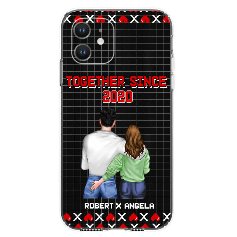 Custom Personalized Couple Phone Case - Gift Idea For Couple/Valentines Day - Together Since 2020 - Case For iPhone/Samsung