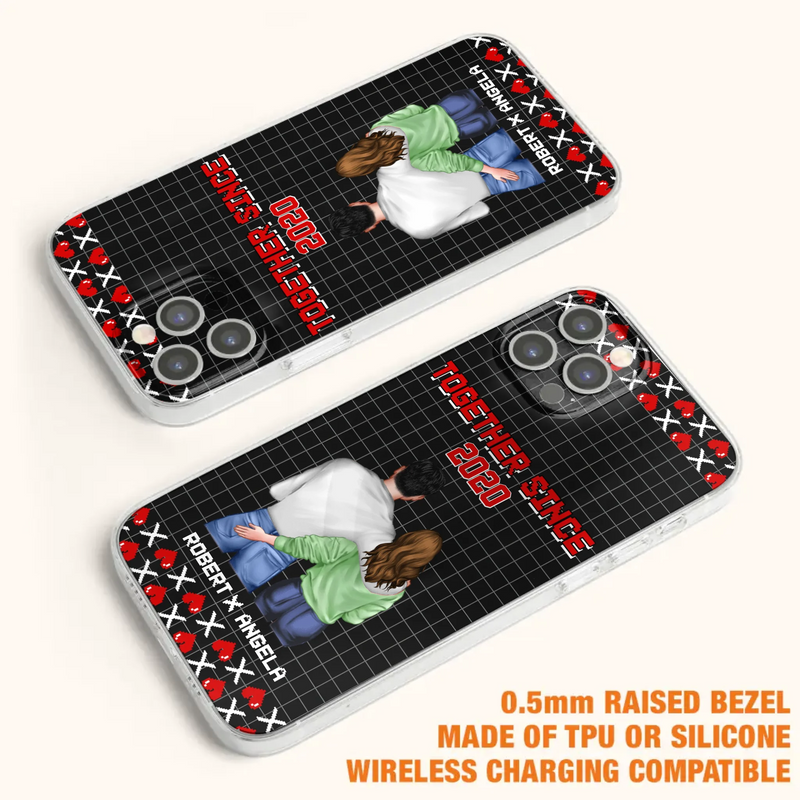 Custom Personalized Couple Phone Case - Gift Idea For Couple/Valentines Day - Together Since 2020 - Case For iPhone/Samsung