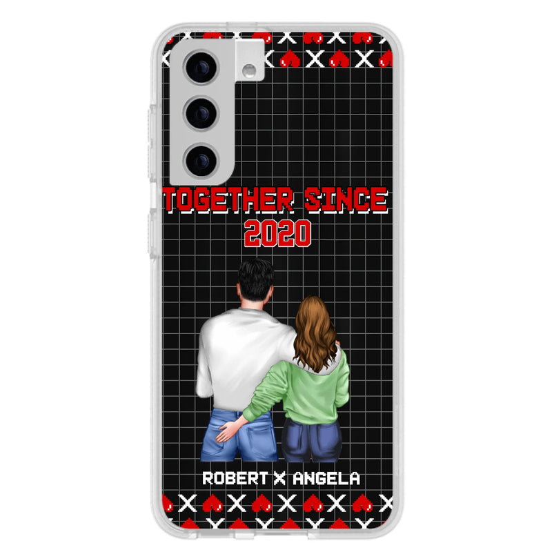 Custom Personalized Couple Phone Case - Gift Idea For Couple/Valentines Day - Together Since 2020 - Case For iPhone/Samsung