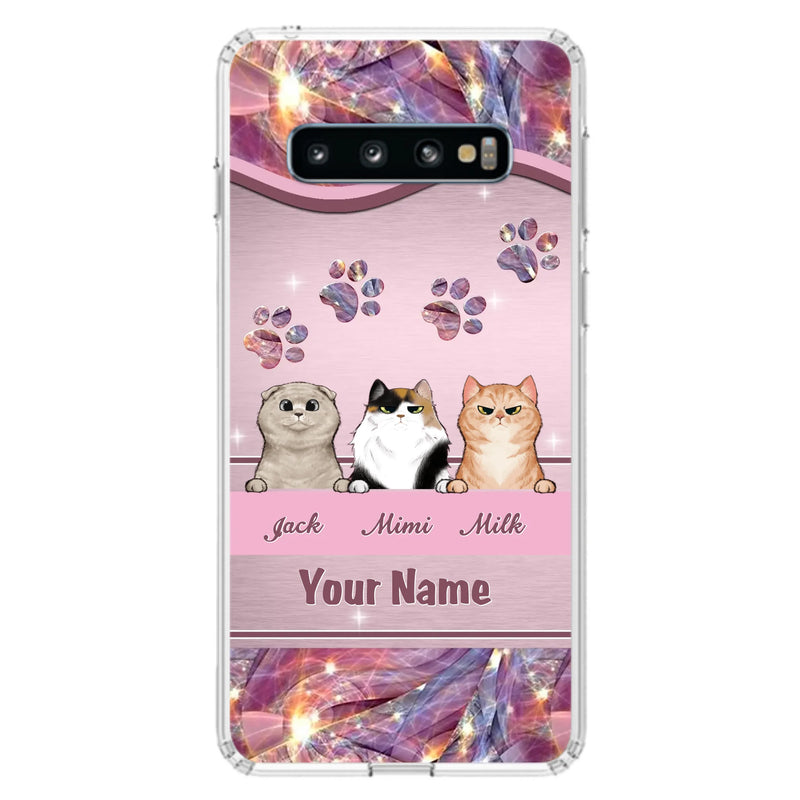 Custom Personalized Cat Phone Case For iPhone And Samsung - Gift Idea For Cat Lover - Up to 3  Cats