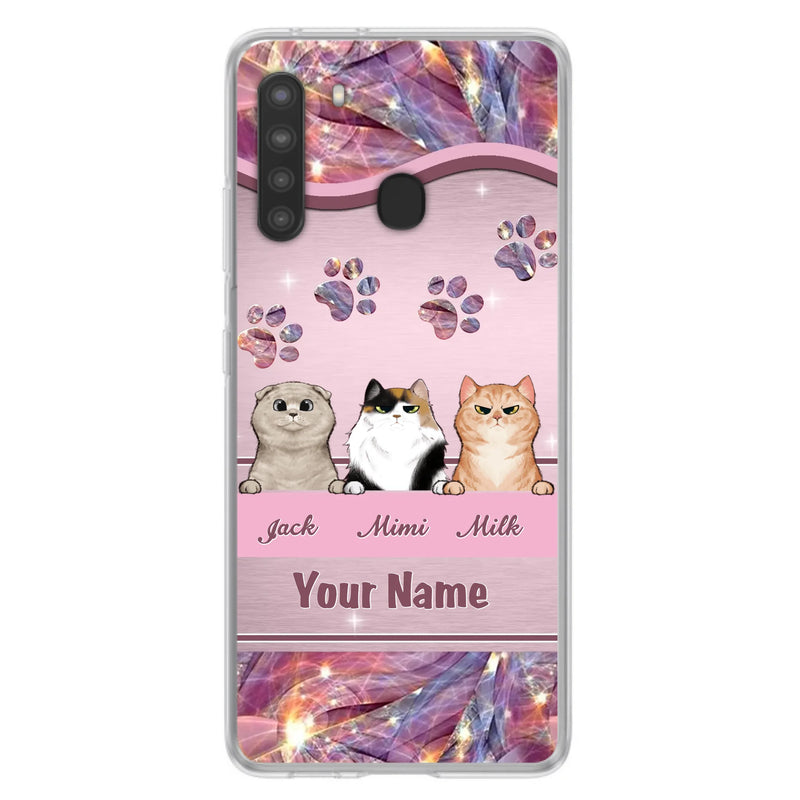 Custom Personalized Cat Phone Case For iPhone And Samsung - Gift Idea For Cat Lover - Up to 3  Cats