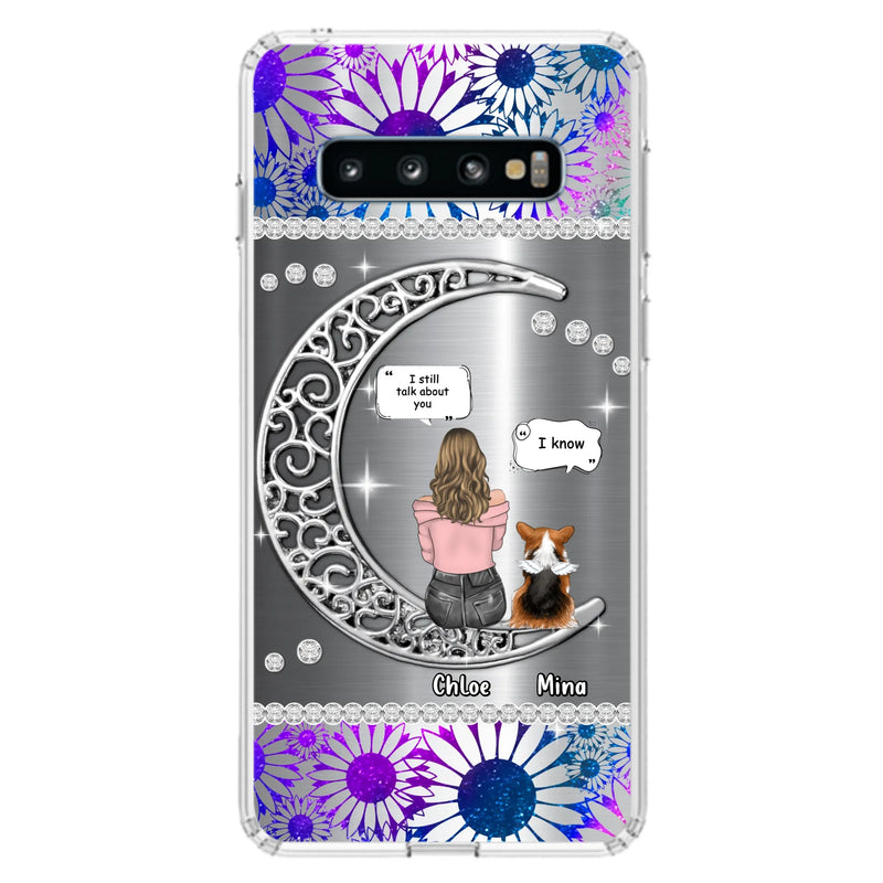 Custom Personalized To The Moon & Back Pet Phone Case - Memorial Gift Idea For Dog/ Cat/ Rabbits Owners - Up to 4 Dogs/ Cats/ Rabbits - Case For iPhone And Samsung