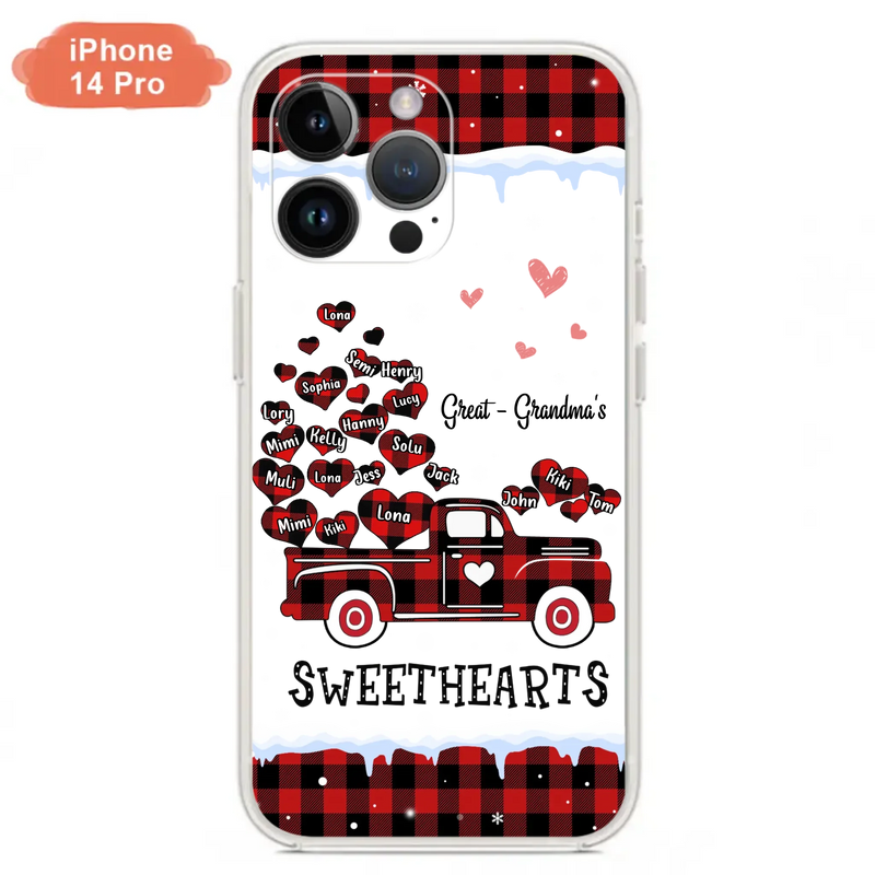 Personalized Grandma Phone Case - Gift Idea For Grandma - Upto 20 Children - Great - Grandma's Sweethearts - Case For iPhone/Samsung