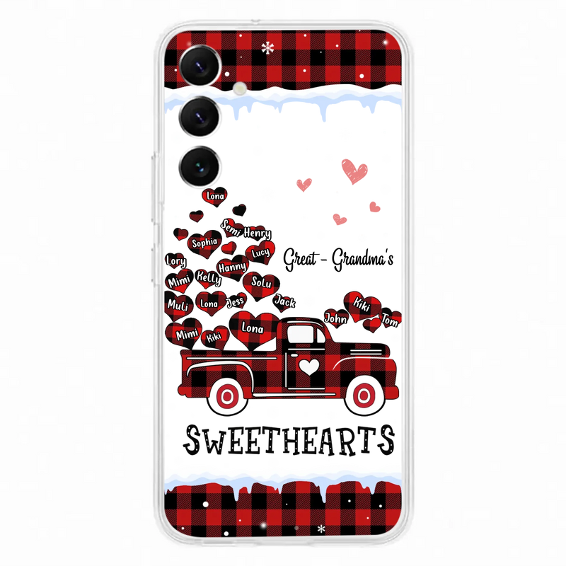 Personalized Grandma Phone Case - Gift Idea For Grandma - Upto 20 Children - Great - Grandma's Sweethearts - Case For iPhone/Samsung