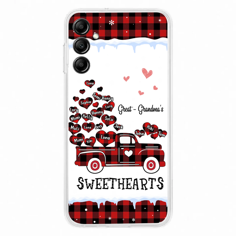 Personalized Grandma Phone Case - Gift Idea For Grandma - Upto 20 Children - Great - Grandma's Sweethearts - Case For iPhone/Samsung