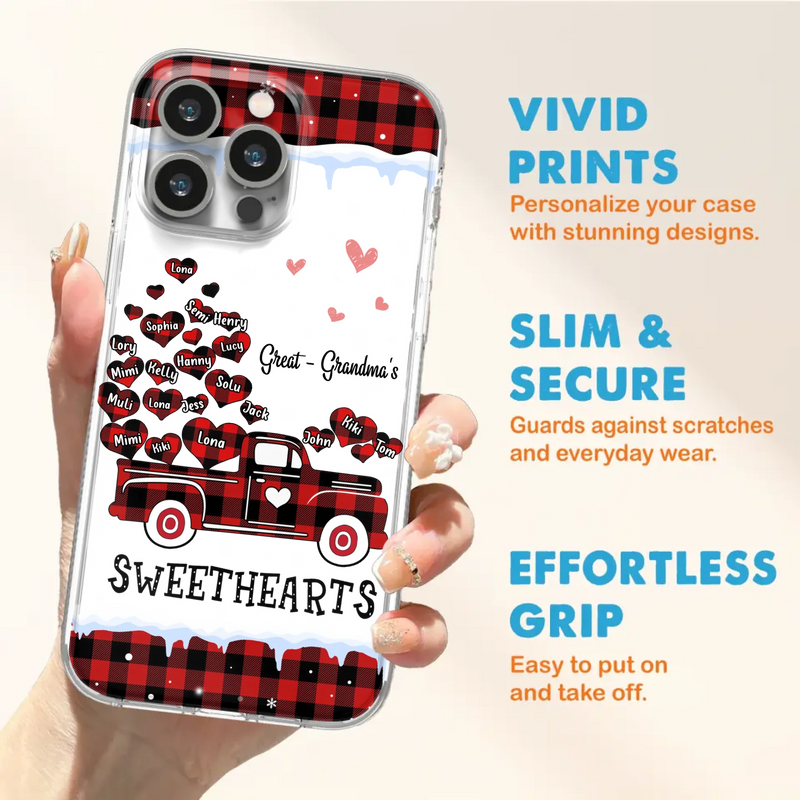 Personalized Grandma Phone Case - Gift Idea For Grandma - Upto 20 Children - Great - Grandma's Sweethearts - Case For iPhone/Samsung