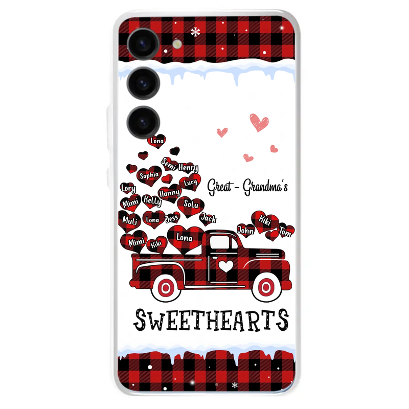 Personalized Grandma Phone Case - Gift Idea For Grandma - Upto 20 Children - Great - Grandma's Sweethearts - Case For iPhone/Samsung