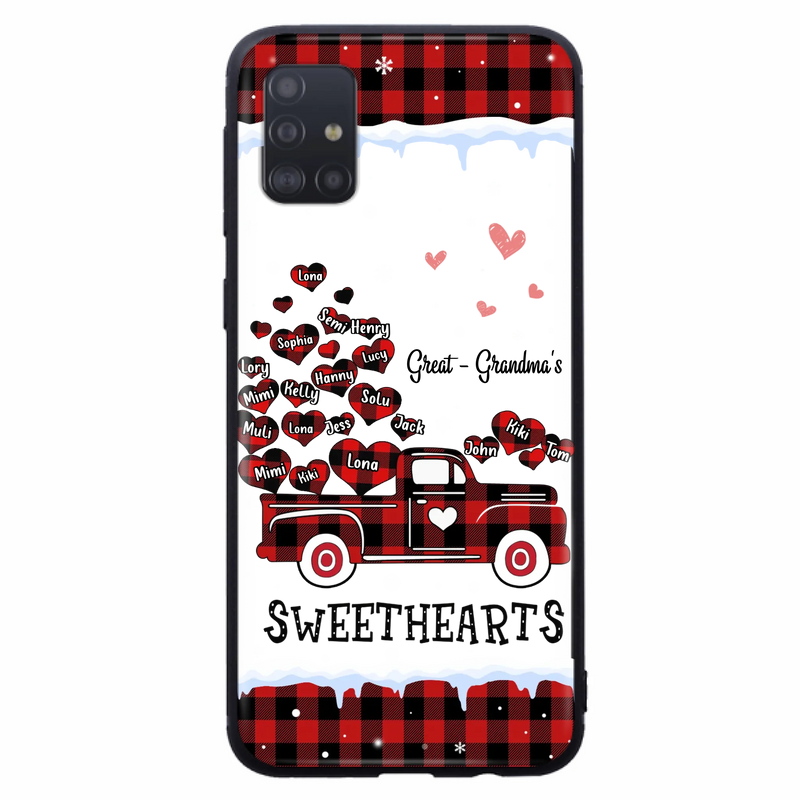 Personalized Grandma Phone Case - Gift Idea For Grandma - Upto 20 Children - Great - Grandma's Sweethearts - Case For iPhone/Samsung