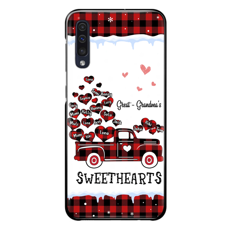Personalized Grandma Phone Case - Gift Idea For Grandma - Upto 20 Children - Great - Grandma's Sweethearts - Case For iPhone/Samsung