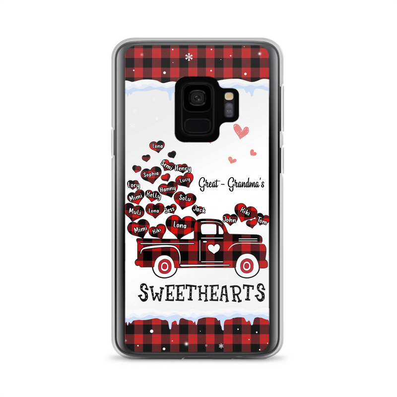 Personalized Grandma Phone Case - Gift Idea For Grandma - Upto 20 Children - Great - Grandma's Sweethearts - Case For iPhone/Samsung