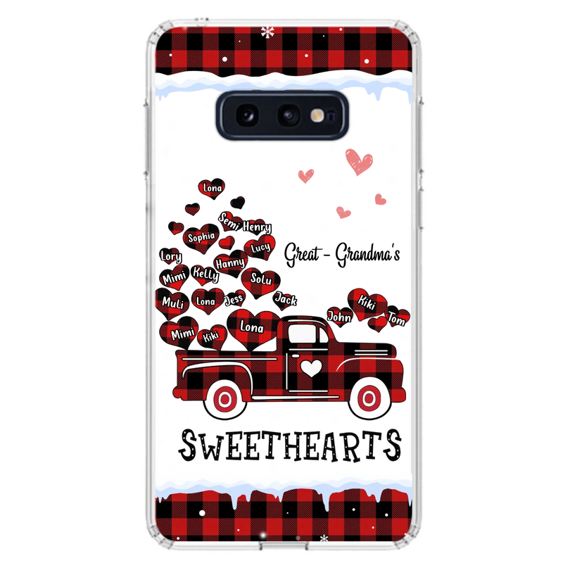 Personalized Grandma Phone Case - Gift Idea For Grandma - Upto 20 Children - Great - Grandma's Sweethearts - Case For iPhone/Samsung
