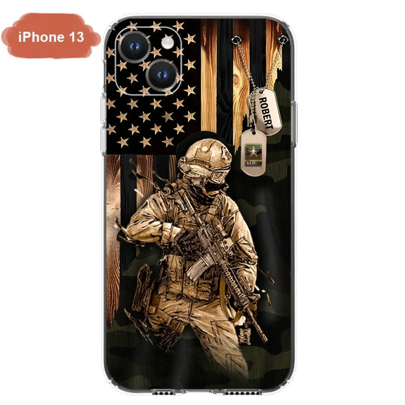 Custom Personalized Veteran iPhone/ Samsung Phone Case - Gift Idea For Veteran