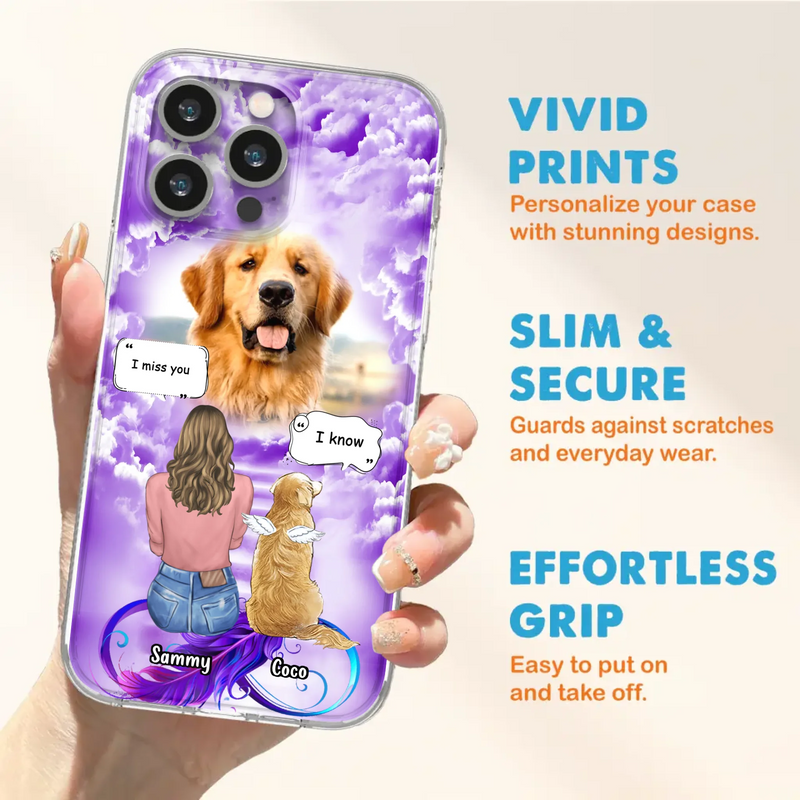 Custom Personalized Memorial Pet iPhone/ Samsung Case - Upload Photo - Memorial Gift Idea For Dog/Cat/Rabbit Lover
