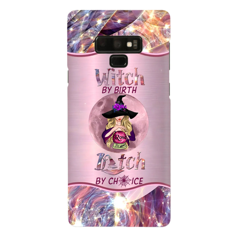 Personalized Witch Phone Case - Halloween Gift Idea For Witch Lovers - Case For iPhone/Samsung  - Witch By Birth Bitch By Choice