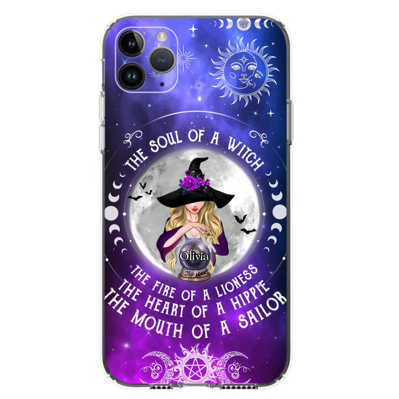 Personalized Witch Phone Case - Halloween Gift Idea For Witch Lovers - The Soul Of A Witch - Case For iPhone/Samsung