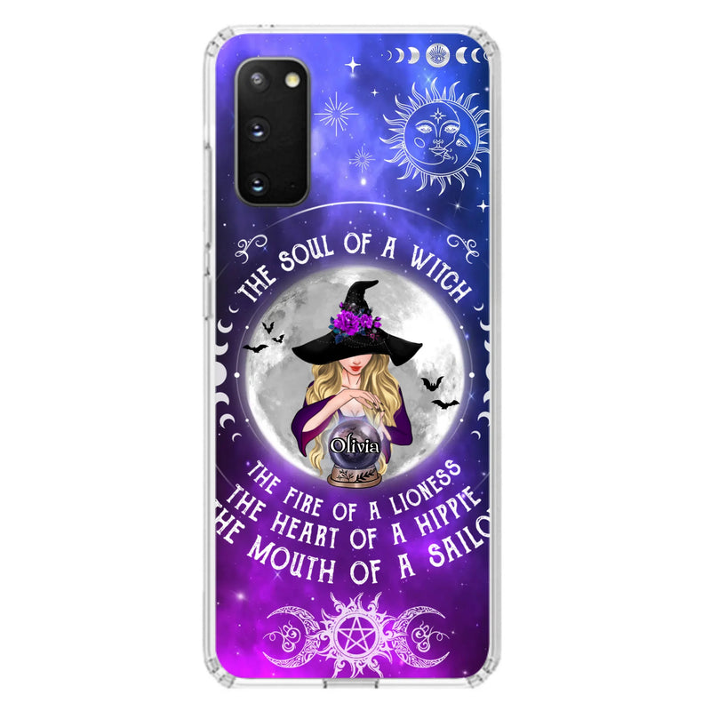 Personalized Witch Phone Case - Halloween Gift Idea For Witch Lovers - The Soul Of A Witch - Case For iPhone/Samsung