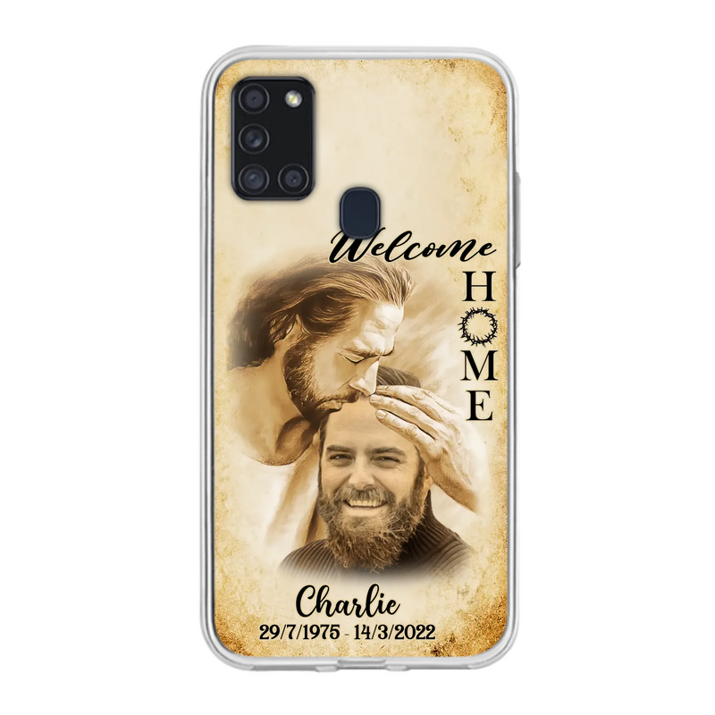 Custom Personalized Memorial Photo Phone Case - Memorial Gift Idea For Family Member/ Pet Owner - Welcome Home - Case For iPhone And Samsung
