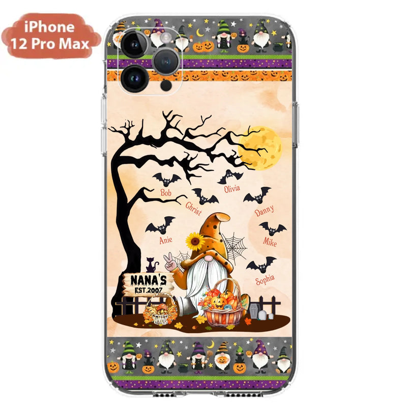 Custom Personalized Boo Grandma Phone Case - Halloween Gift For Grandma - Upto 7 Kids - Case For iPhone/ Samsung