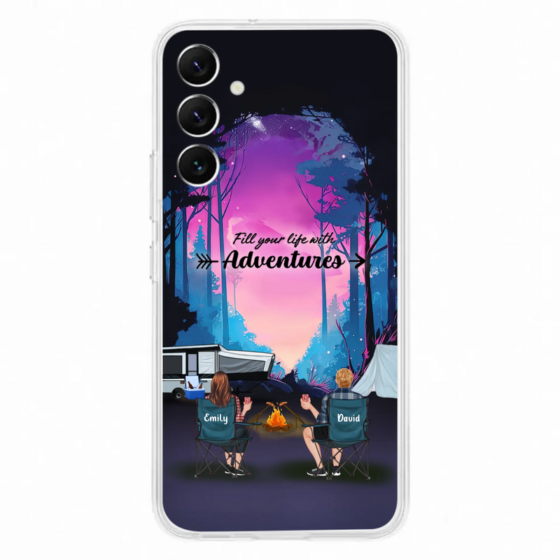 Personalized Camping Phone Case - Full Option - Best Gift For Camping Lovers - Fill Your Life With Adventures - Case For iPhone/Samsung