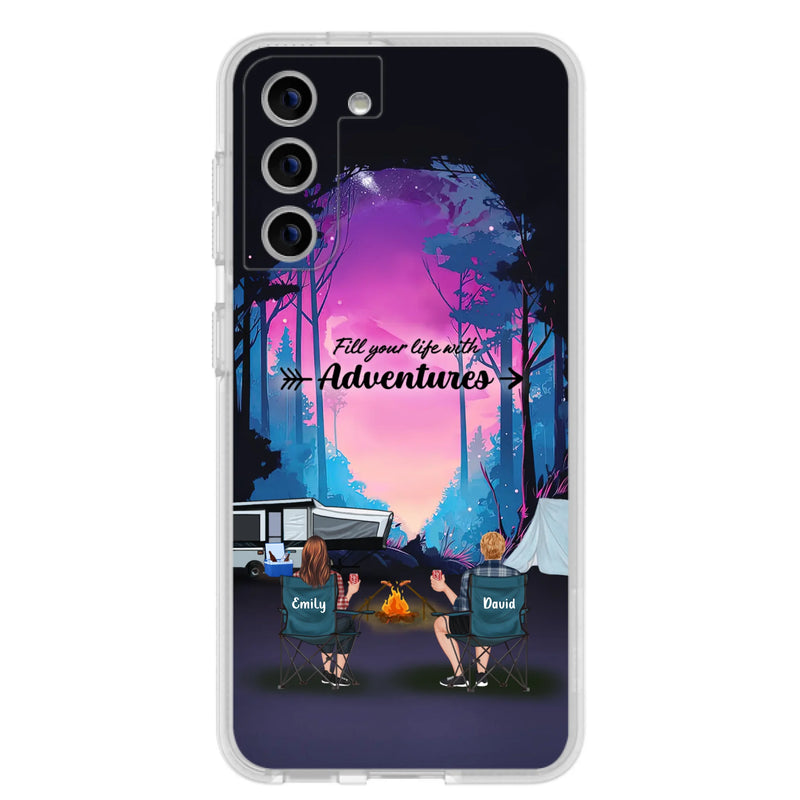 Personalized Camping Phone Case - Full Option - Best Gift For Camping Lovers - Fill Your Life With Adventures - Case For iPhone/Samsung