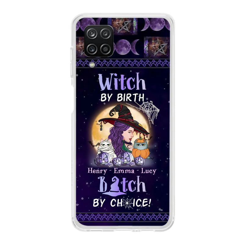 Personalized Witch Mom Phone Case - Gift Idea For Halloween/Witch/Pet Lovers - Witch By Birth Bitch By Choice - Case For iPhone/Samsung