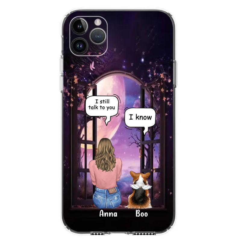 Custom Personalized Memorial Pet Phone Case - Upto 4 Dogs/Cats/Rabbits - Memorial Gift Idea for Dog/Cat/Rabbit Owners - Case For iPhone/Samsung
