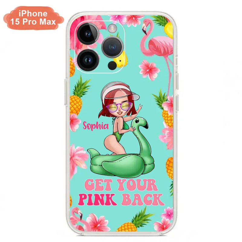 Custom Personalized Bikini Girl Phone Case - Gift Idea For Girl - Get Your Pink Back - Cases For iPhone/Samsung
