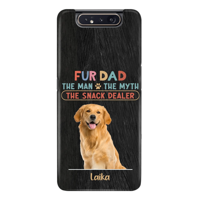 Custom Personalized Fur Dad Phone Case - Upload Photo - Upto 6 Pets - Father's Day Gift For Pet Lovers - Fur Dad The Man The Myth The Snack Dealer - Case for iPhone/Samsung