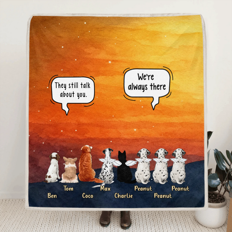 Personalized Memorial Pet Quilt/ Fleece Blanket - Gift Idea For Dog/ Cat Lover