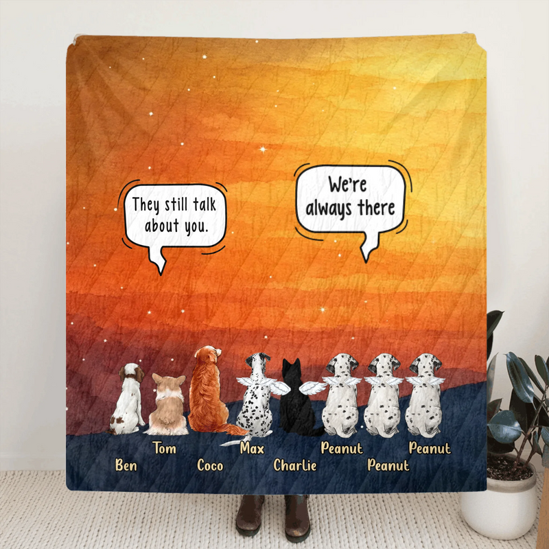 Personalized Memorial Pet Quilt/ Fleece Blanket - Gift Idea For Dog/ Cat Lover