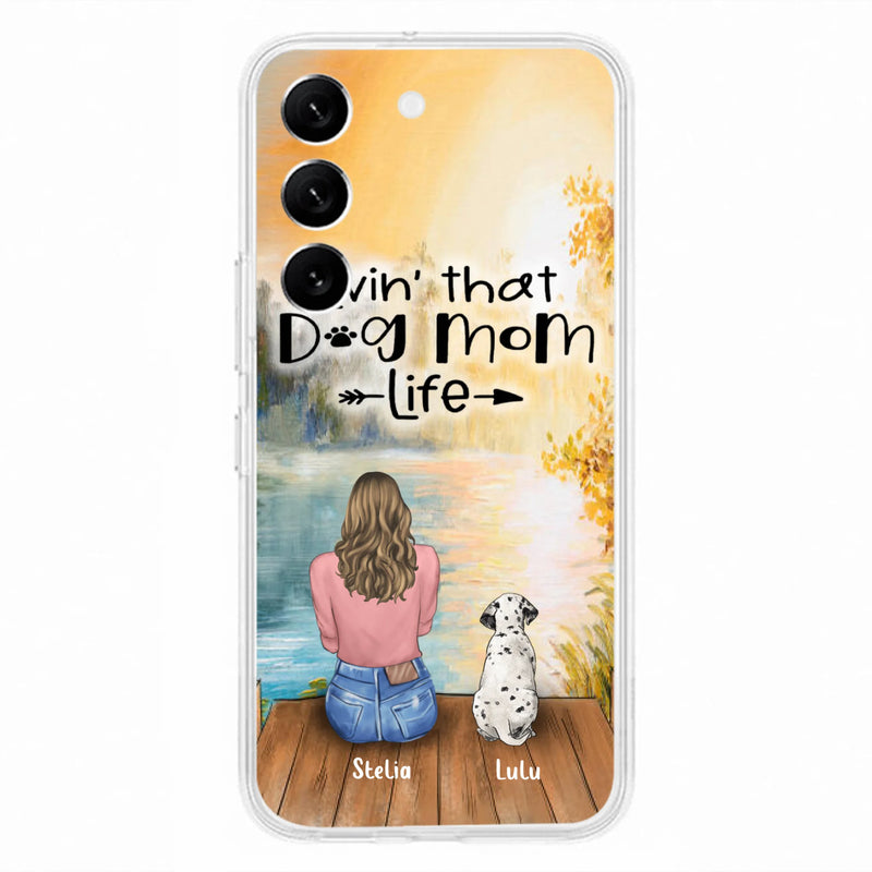 Custom Personalized Dog Mom Phone Case - Gift for Dog Lovers - iPhone & Samsung Case with upto 4 Dogs