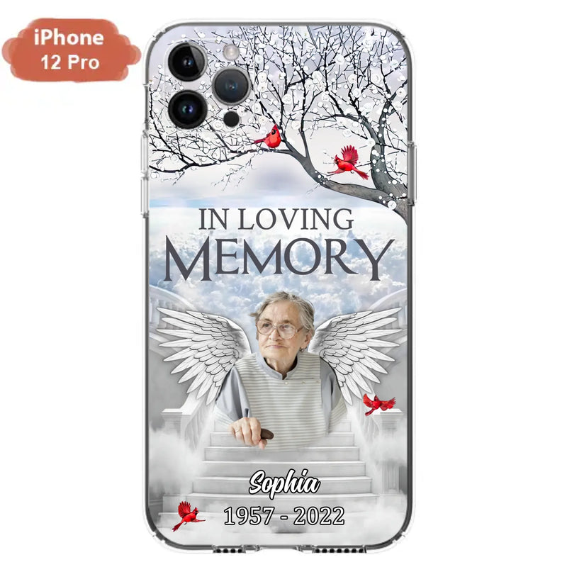 Custom Personalized Memorial Phone Case - Upload Photo - Memorial Gift Idea For Family - In Loving Memory - Case For iPhone & Samsung