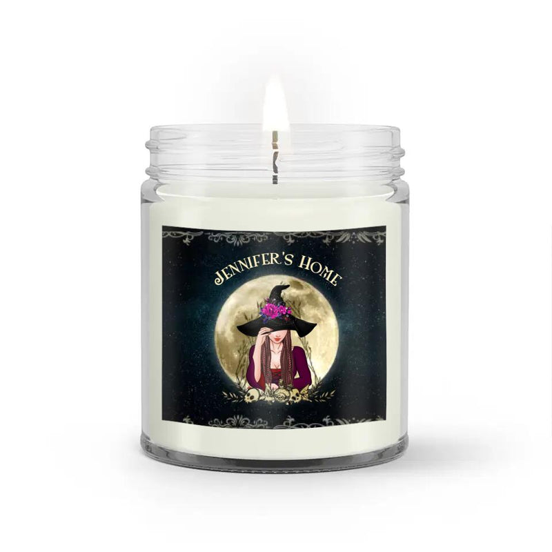 Personalized Witch Candle - Halloween Gift Idea - Check Ya Energy Before You Come In This Home