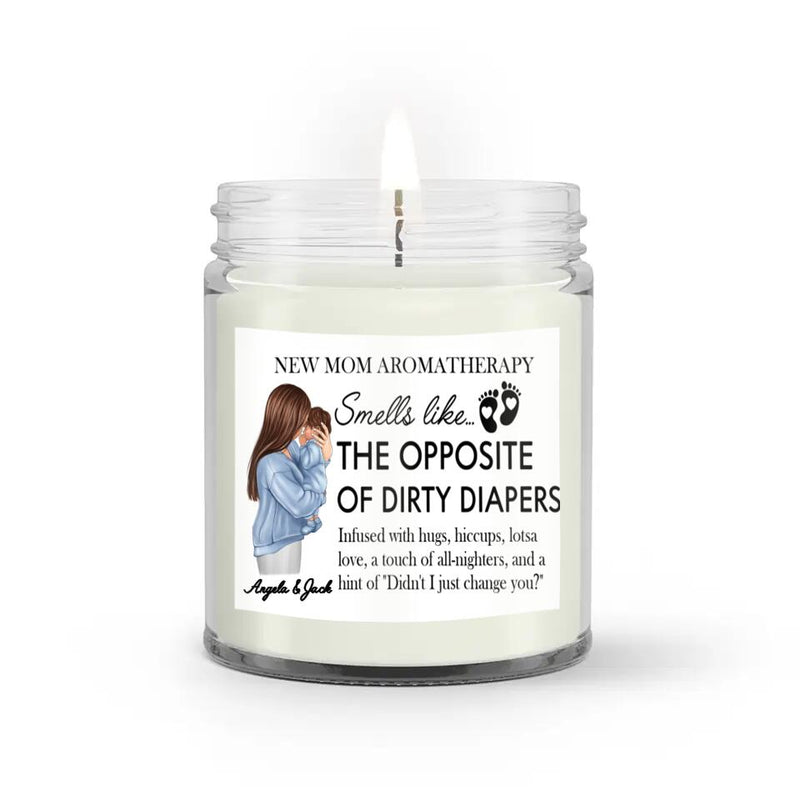 Personalized New Mom Candle - Gift Idea For Mother's Day - New Mom Aromatherapy